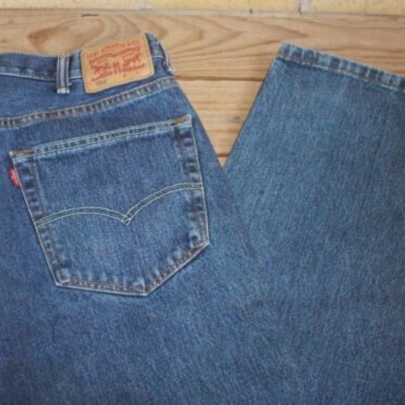 Levi Strauss 550 W38 L 36 Denim Jeans Relaxed Straight - Picture 5 of 5